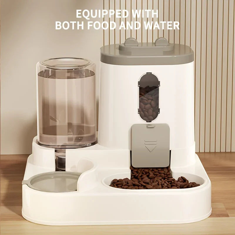 2-in-1 Automatic Cat Food & Water Dispenser V178-62226
