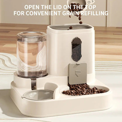 2-in-1 Automatic Cat Food & Water Dispenser V178-62226