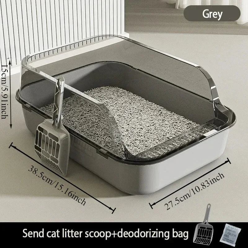 High Side Cat Litter Box with Scoop V178-62227