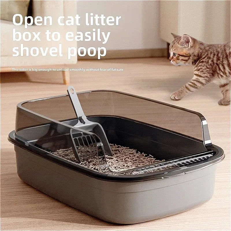 High Side Cat Litter Box with Scoop V178-62227