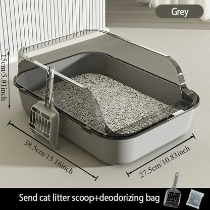 High Side Cat Litter Box with Scoop V178-62227