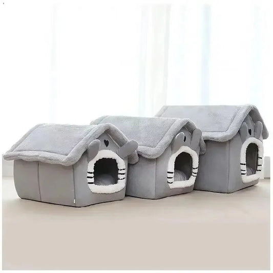 Soft Indoor Dog House & Bed - Washable Grey V178-62229