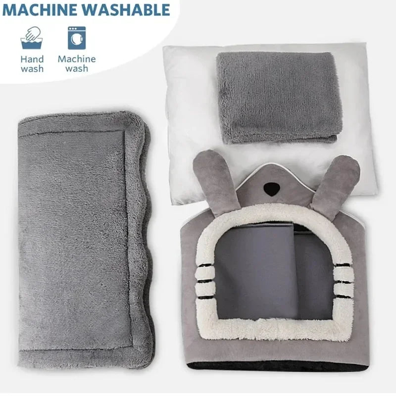 Soft Indoor Dog House & Bed - Washable Grey V178-62229