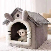 Soft Indoor Dog House & Bed - Washable Grey V178-62229