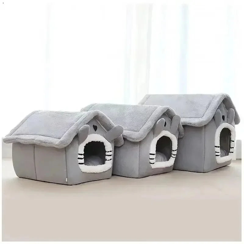 Soft Indoor Dog House & Bed, Washable Grey V178-62230