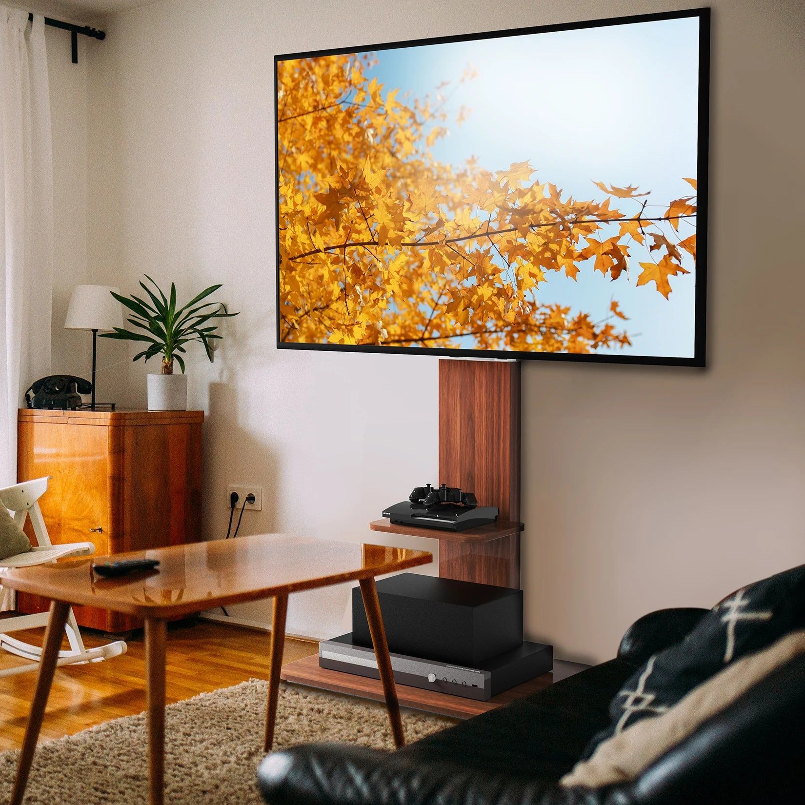 Adjustable Wood TV Stand for 32-65 Inch LCD LED V178-62234