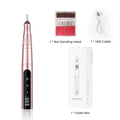 35000RPM Cordless Nail Drill Kit LED Pink V178-62235