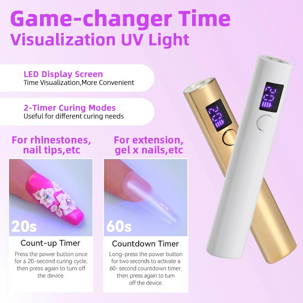 Mini UV LED Nail Dryer Lamp USB Gold V178-62238