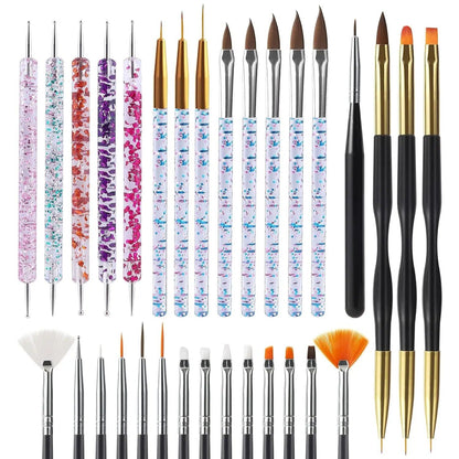 31Pcs Nail Art Brushes and Dotting Tools V178-62239