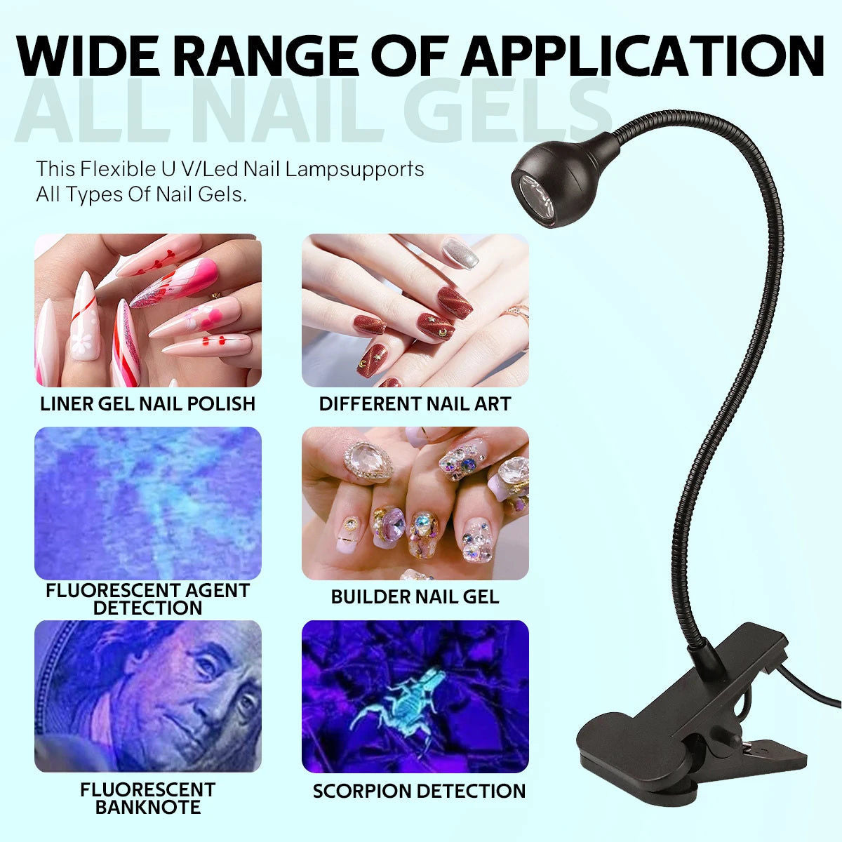 Portable UV LED Nail Lamp for Gel Polish V178-62241