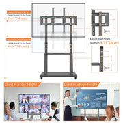 Adjustable Heavy Duty Mobile TV Cart Stand V178-62251