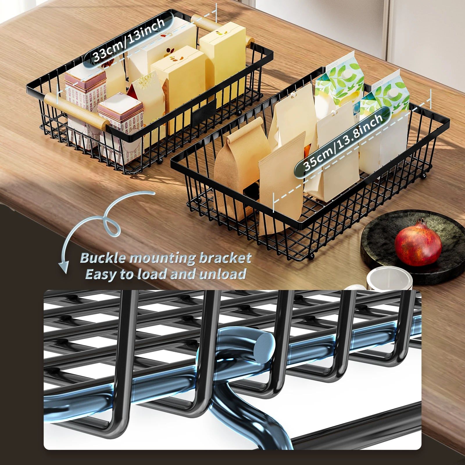 2-Tier Metal Fruit Vegetable Storage Basket V178-62254