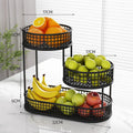 Black Stainless Steel Fruit Basket Storage V178-62255