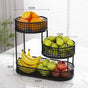 Black Stainless Steel Fruit Basket Storage V178-62255