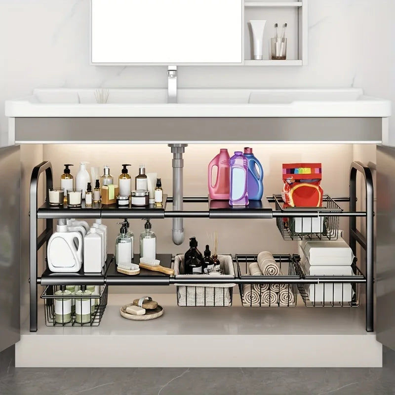 Expandable Under Sink Organizer Set 8 Panel V178-62256