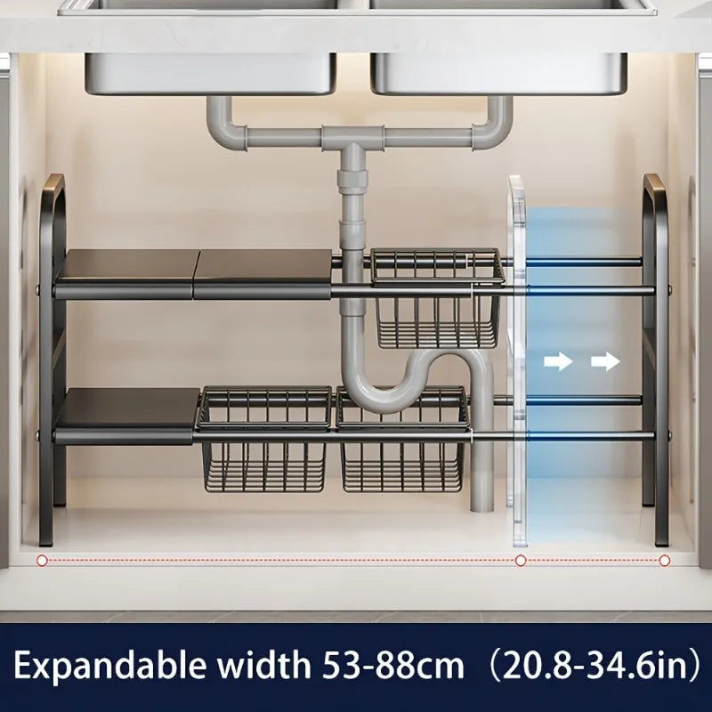 Expandable Under Sink Organizer Set 8 Panel V178-62256