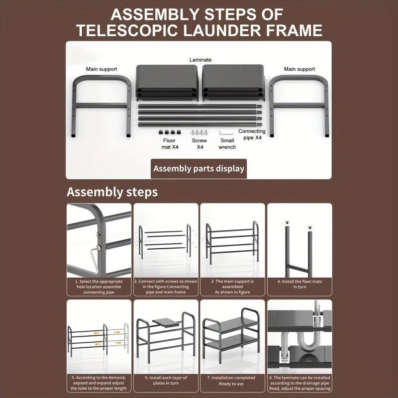 Expandable Under Sink Organizer Set 8 Panel V178-62256