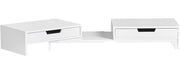 White Monitor Stand with Drawers V178-63284