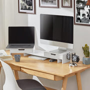White Monitor Stand with Drawers V178-63284