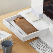 White Monitor Stand with Drawers V178-63284