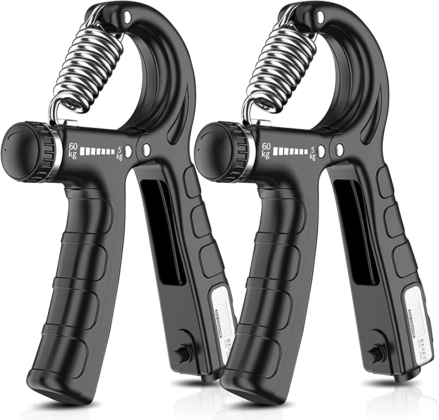 2 Pack Adjustable Hand Grip Strengthener for Hand Grip Strength and Wrist Rehabilitation (Resistance 5-60 kg) V178-65579