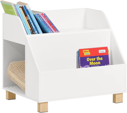 Kids Storage Bookcase 3 Compartments, White V178-66684