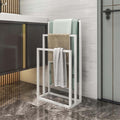 3 Tier Metal Freestanding Towel Rack Rail Holder Drying Stand V178-66699