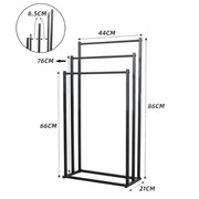 3 Tier Metal Towel Rack Freestanding Bathroom Organizer Rail V178-66700