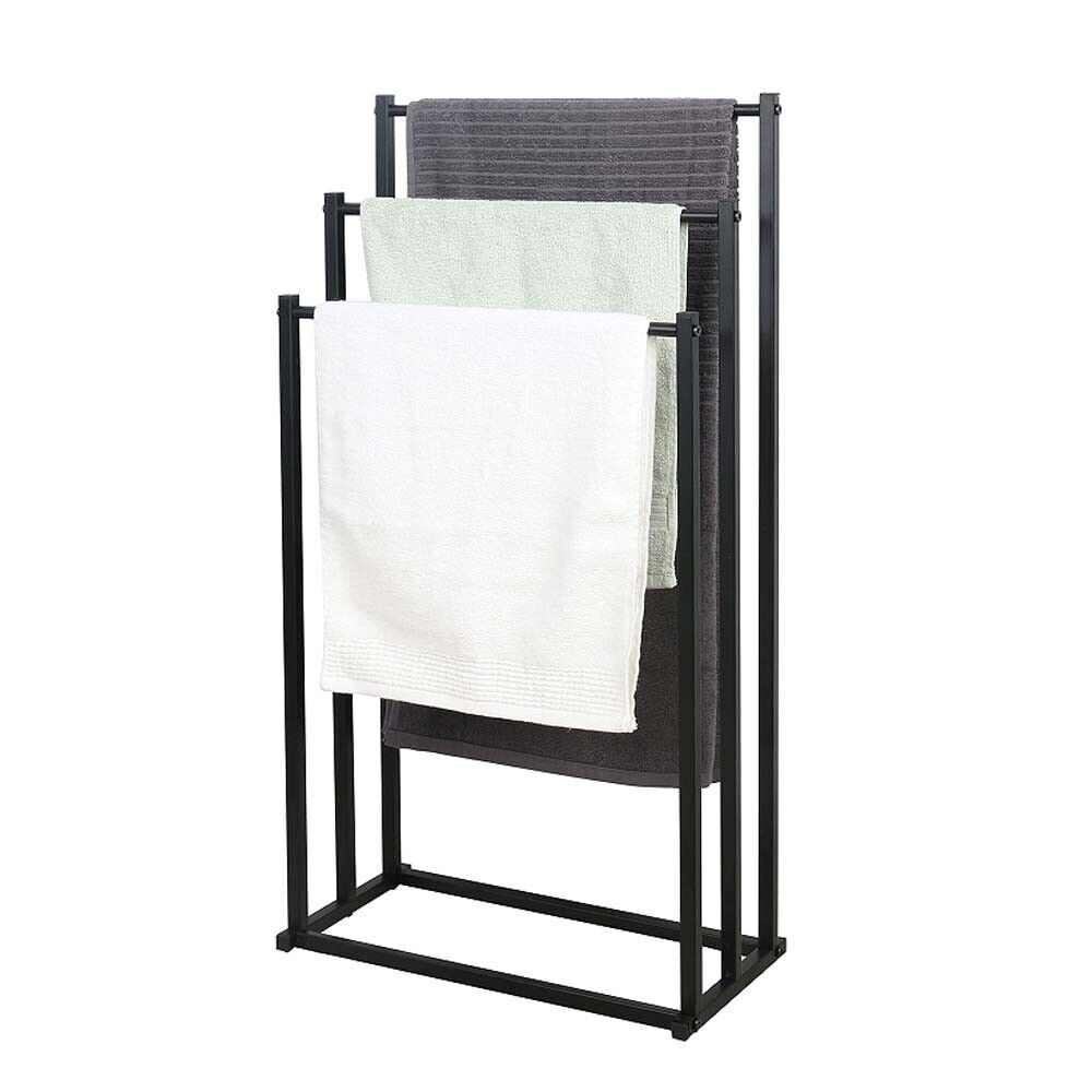 Metal Free Standing Towel Rack 3 Tier Bathroom Rail Shelf Dryer V178-66701