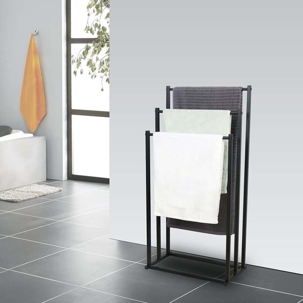 Metal Free Standing Towel Rack 3 Tier Bathroom Rail Shelf Dryer V178-66701