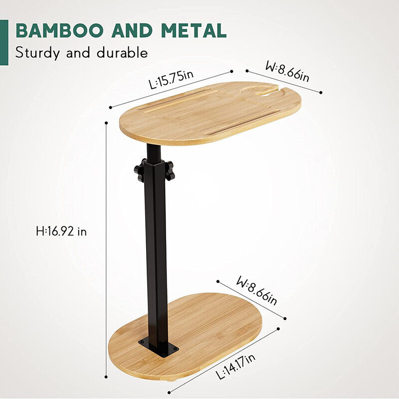 Sofa Side End Table 8.66W 14.17L Laptop Bed Desk V178-66702