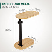 Sofa Side End Table 8.66W 14.17L Laptop Bed Desk V178-66702