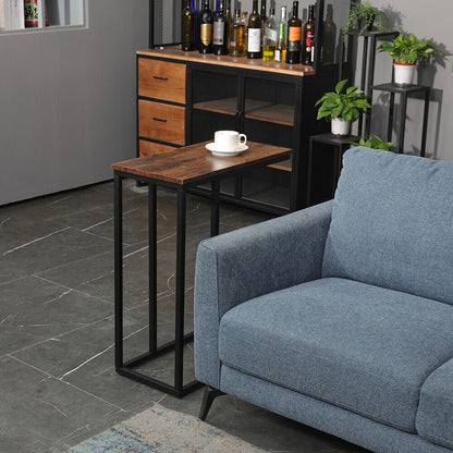 C-Shaped Sofa Side End Table Metal Frame Laptop Tray - All Family V178-66703