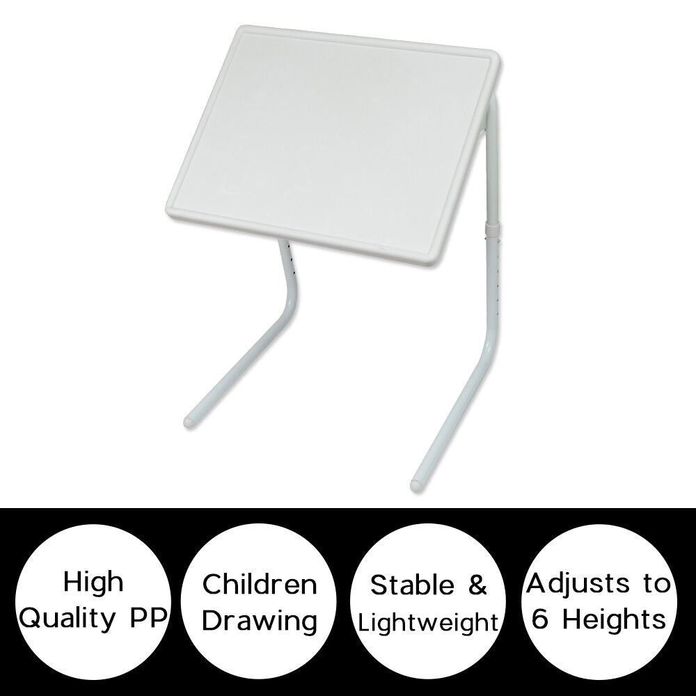 Adjustable Foldable Laptop Table Tray Steel MDF V178-66704