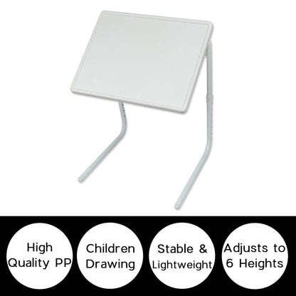 Adjustable Foldable Laptop Table Tray Steel MDF V178-66704