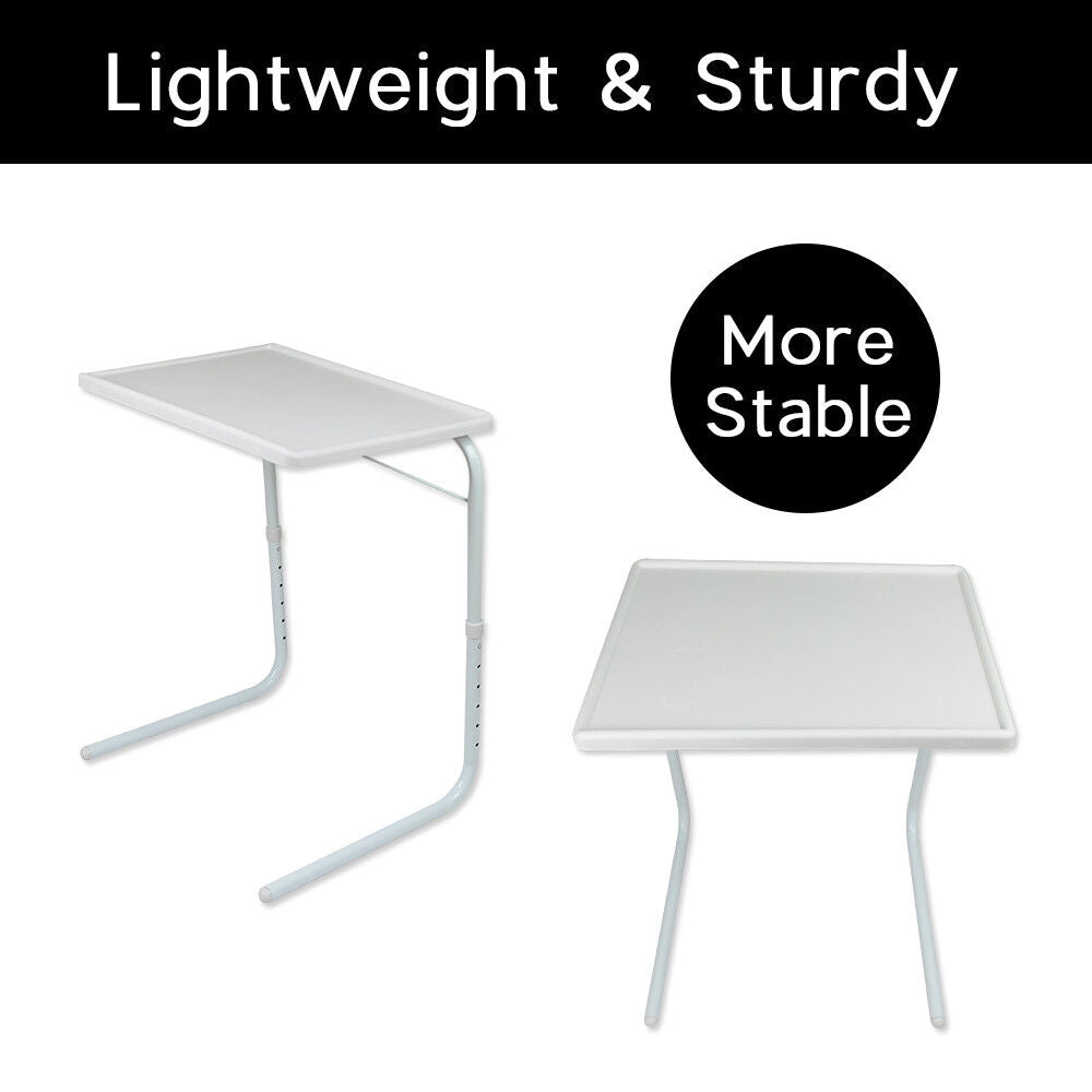 Adjustable Foldable Laptop Table Tray Steel MDF V178-66704