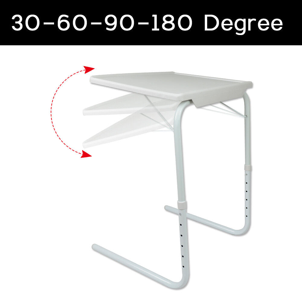 Adjustable Foldable Laptop Table Tray Steel MDF V178-66704