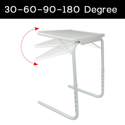 Adjustable Foldable Laptop Table Tray Steel MDF V178-66704