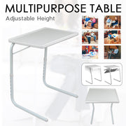Adjustable Foldable Laptop Table Tray Steel MDF V178-66704
