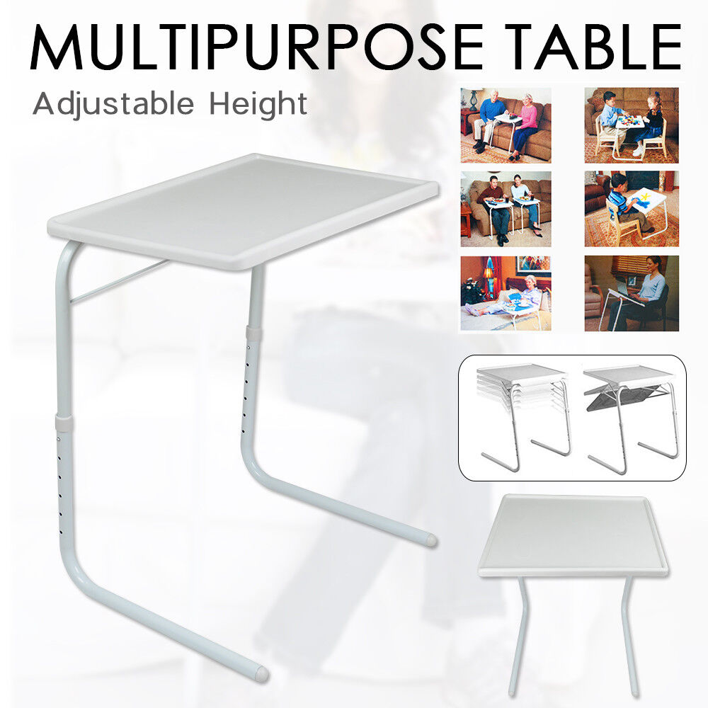 Adjustable Foldable Laptop Table Tray Steel MDF V178-66704