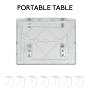 Adjustable Foldable Laptop Table Tray Steel MDF V178-66704