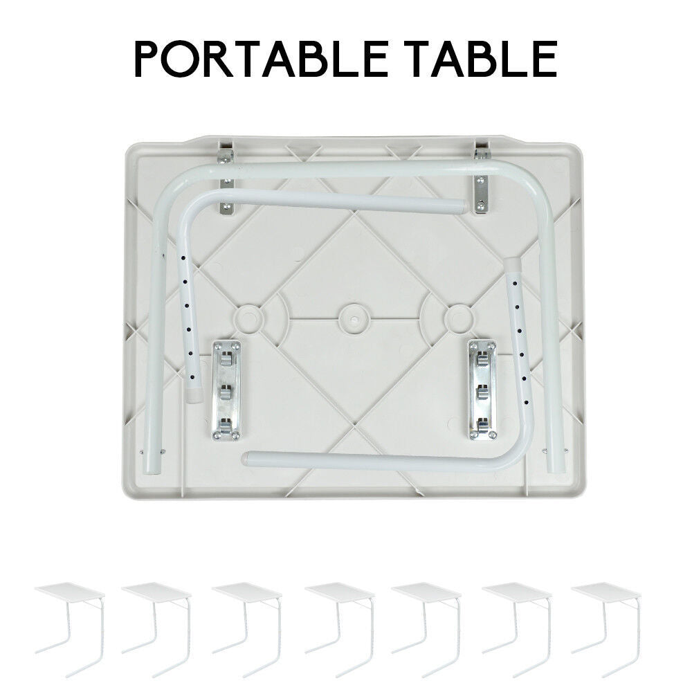 Adjustable Foldable Laptop Table Tray Steel MDF V178-66704