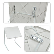 Adjustable Foldable Laptop Table Tray Steel MDF V178-66704