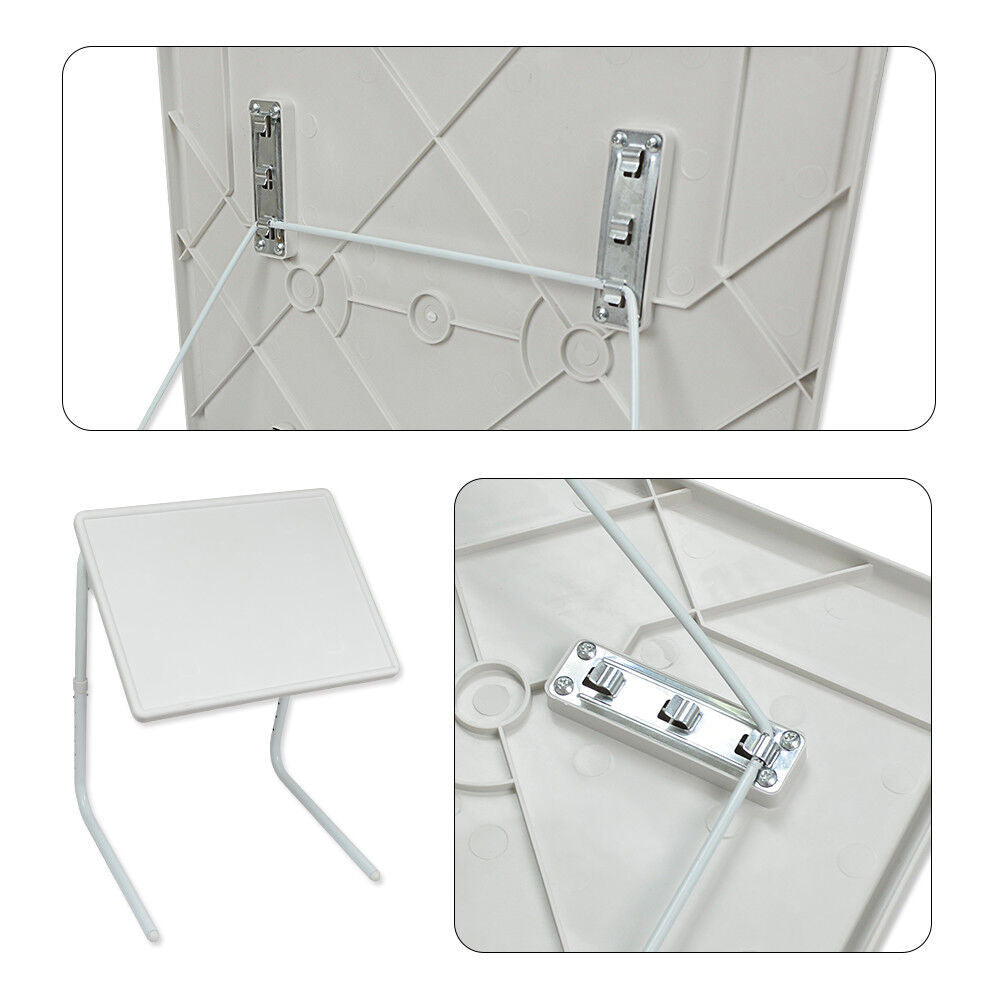 Adjustable Foldable Laptop Table Tray Steel MDF V178-66704