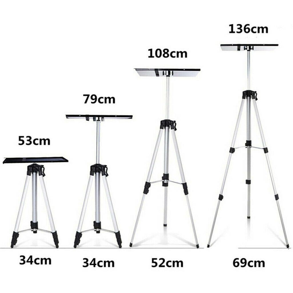 Adjustable Aluminium Laptop Projector Tripod Stand 52-140cm V178-66705