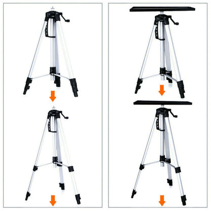 Adjustable Aluminium Laptop Projector Tripod Stand 52-140cm V178-66705