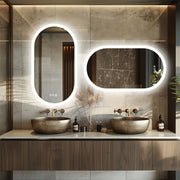 800x500mm LED Bathroom Mirror Oval Anti-Fog Dimmable Wall Mount V178-66708