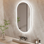 120x60cm LED Bathroom Mirror Oval Anti-Fog Dimmable Wall Mount V178-66710