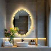 500x700mm LED Bathroom Mirror Oval Dimmable Anti-Fog V178-66711