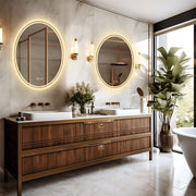 600x800mm LED Bathroom Mirror Oval Anti-Fog Dimmable V178-66712